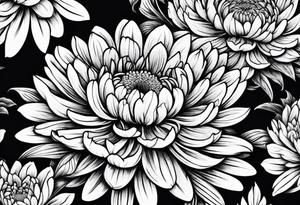 Chrysanthemum and cardinal tattoo idea