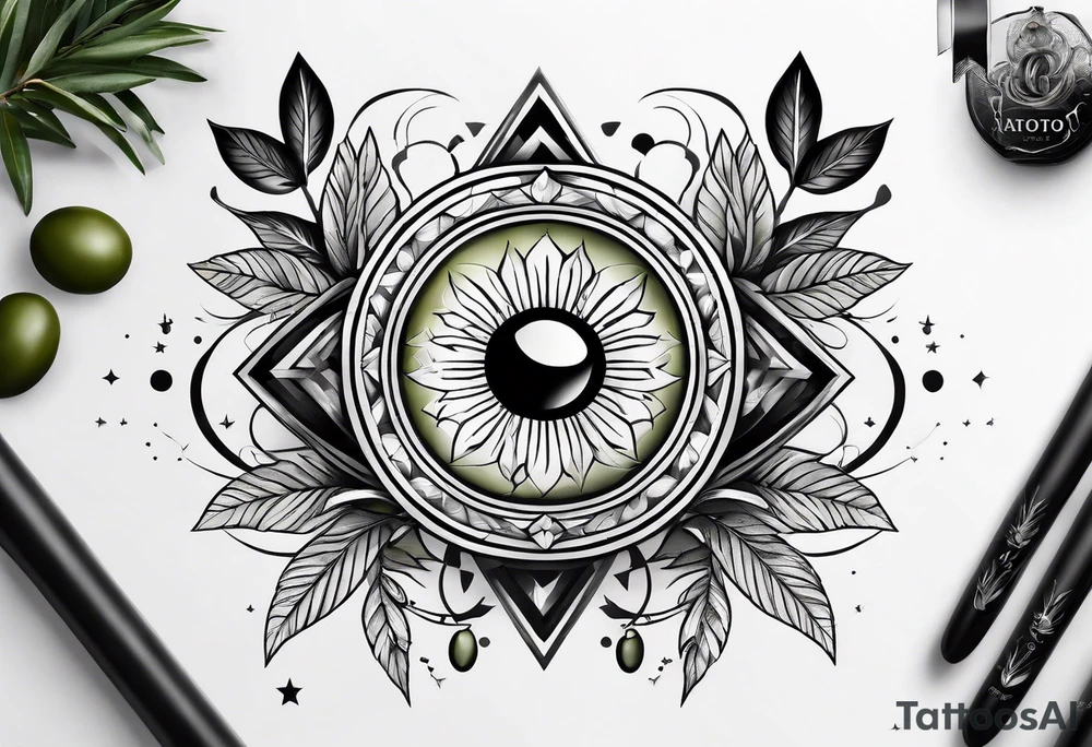 olive three tattoo idea