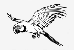 Macaw tattoo idea