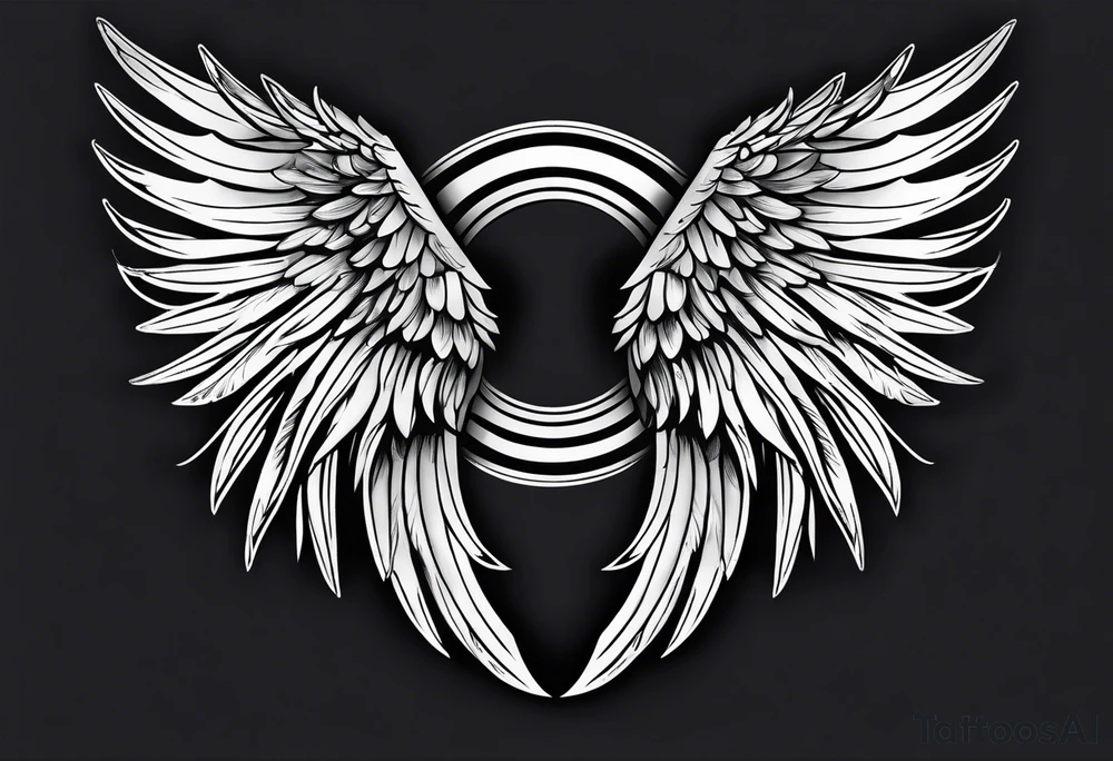 Angel wings tattoo idea