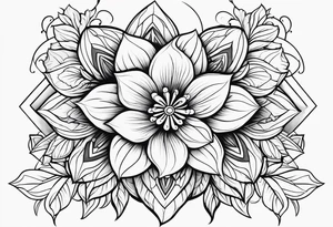 floral tattoo idea