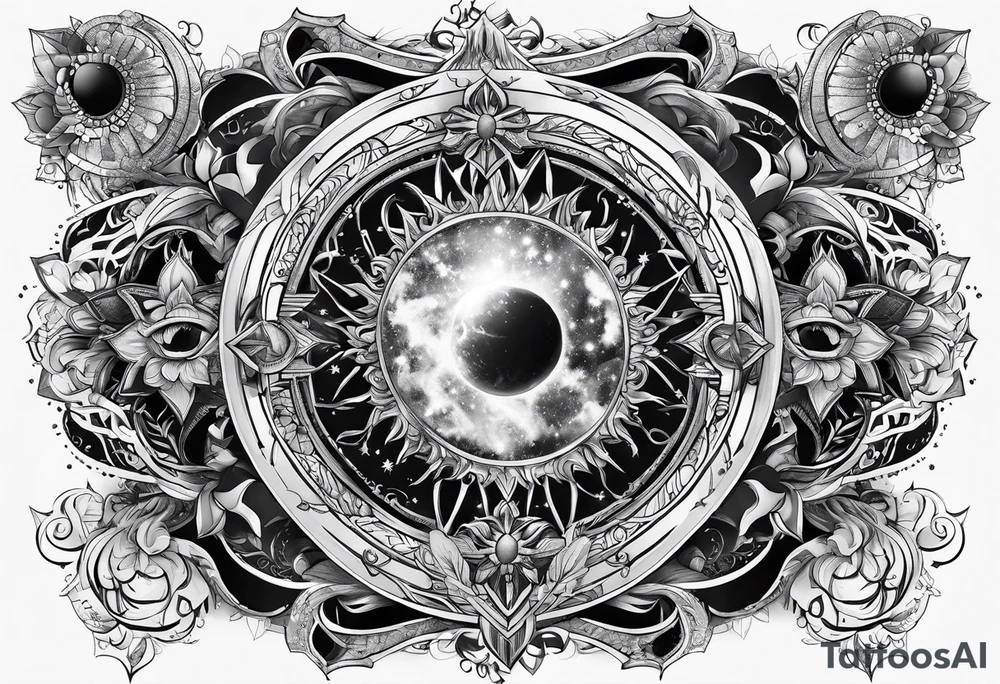 a cosmological tatto tattoo idea