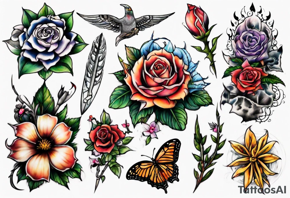 garden tattoo idea
