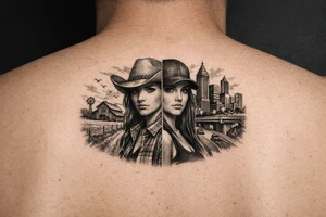 Black Country Girl from farmlands of North Florida to Black City of Metro Atlanta tattoo idea
