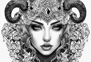tattoo for my niece haven, she is an Aries tattoo idea