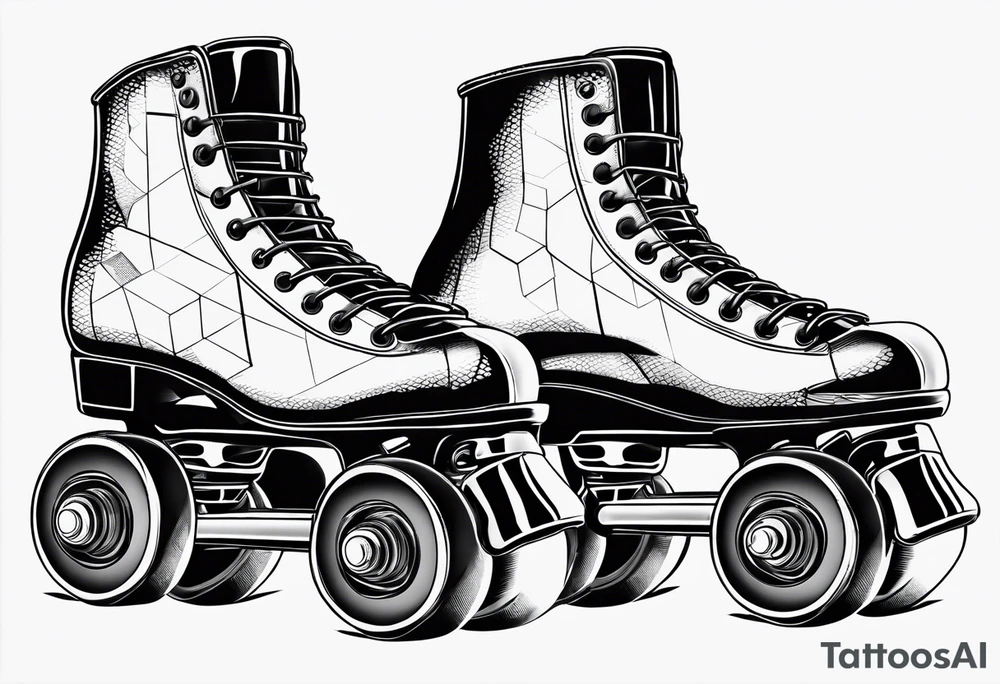 rollerskates tattoo idea