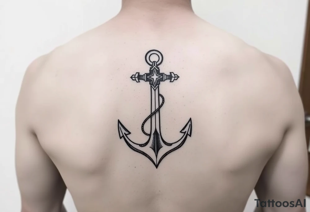 One step at a time with an anchor tattoo idea