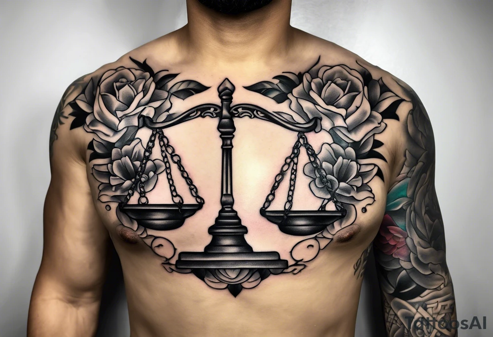 scales of justice tattoo idea