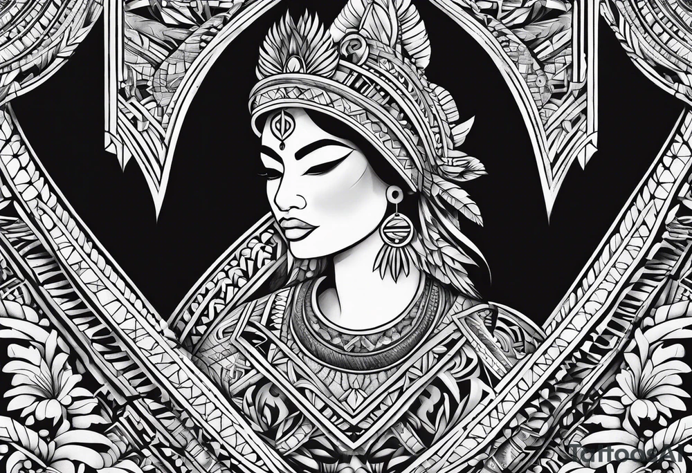 Polynesian minimal neck  tattoo tattoo idea