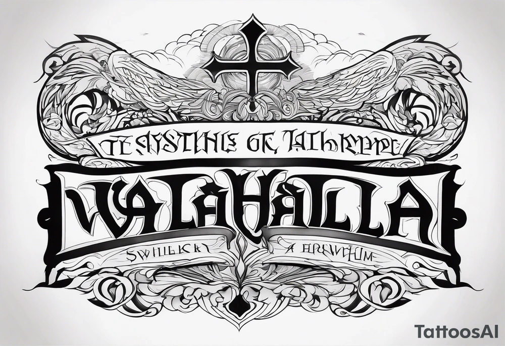 VALHALLA prayer poem tattoo idea