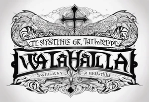 VALHALLA prayer poem tattoo idea