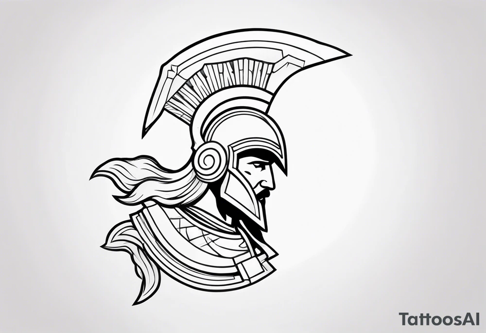 Ancient spartan symbol tattoo tattoo idea
