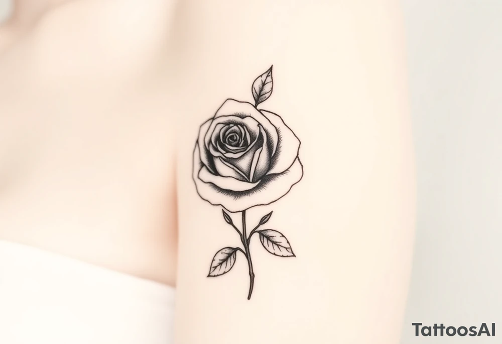 rose tattoo idea