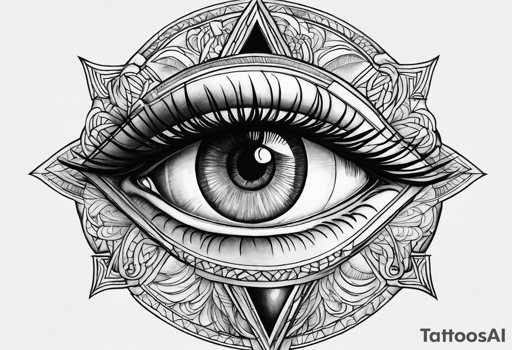 all-seeing eye tattoo idea