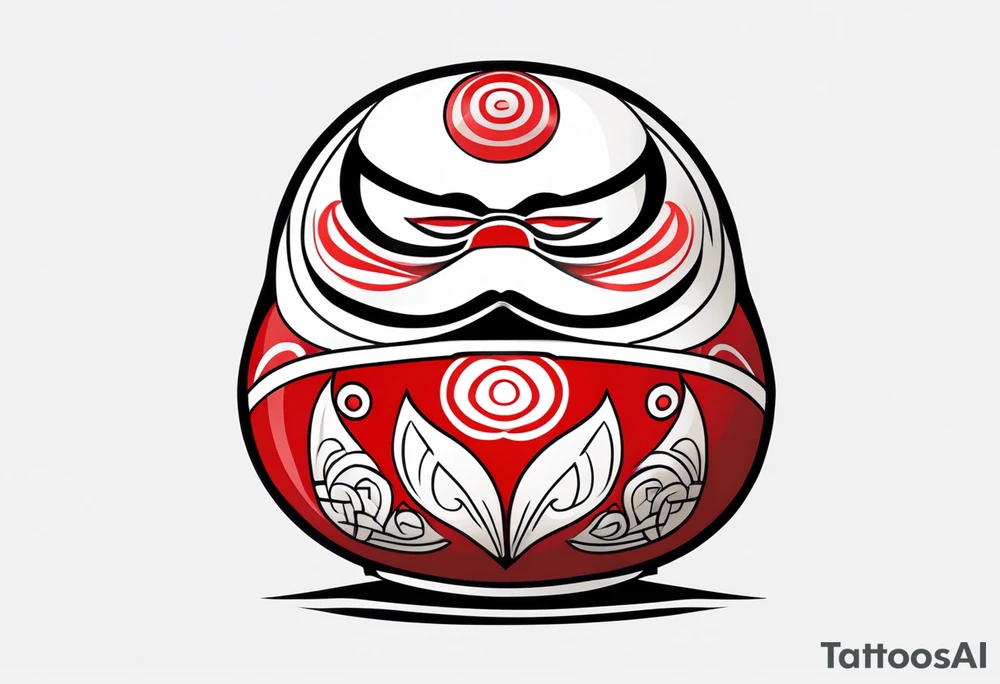 Daruma doll tattoo idea