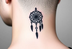 Nia letters with a dreamcatcher tattoo idea