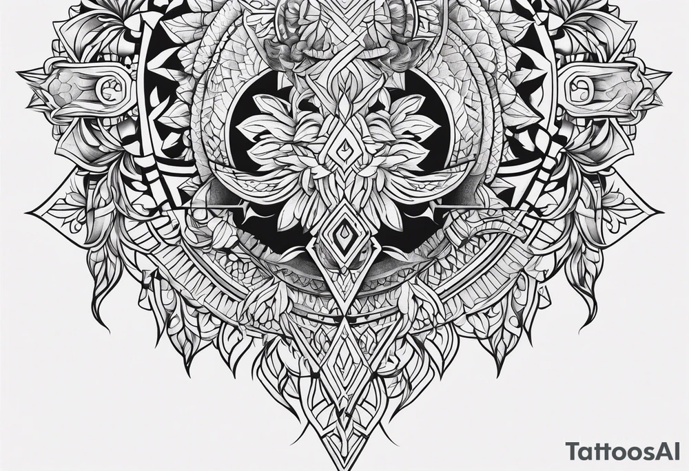 upper back tattoo tattoo idea