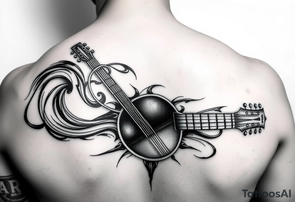 Music arm sleeve tattoo idea
