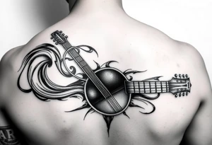 Music arm sleeve tattoo idea