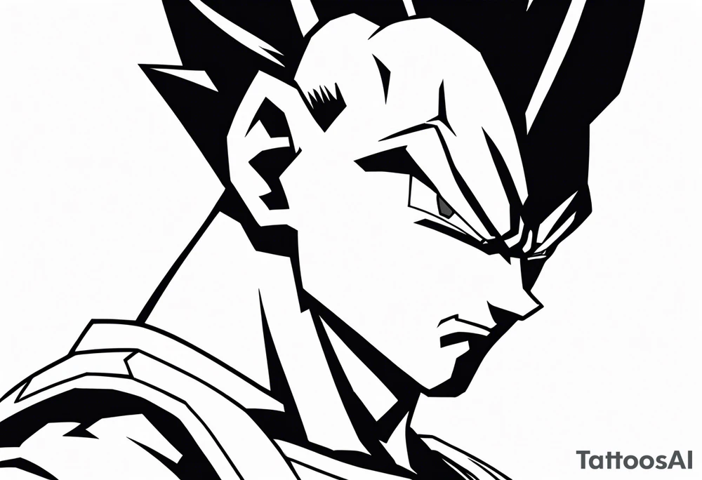 Vegeta tattoo idea