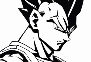 Vegeta tattoo idea