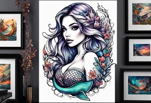 Mermaid tattoo idea