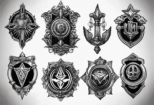 justice symbol tattoo idea