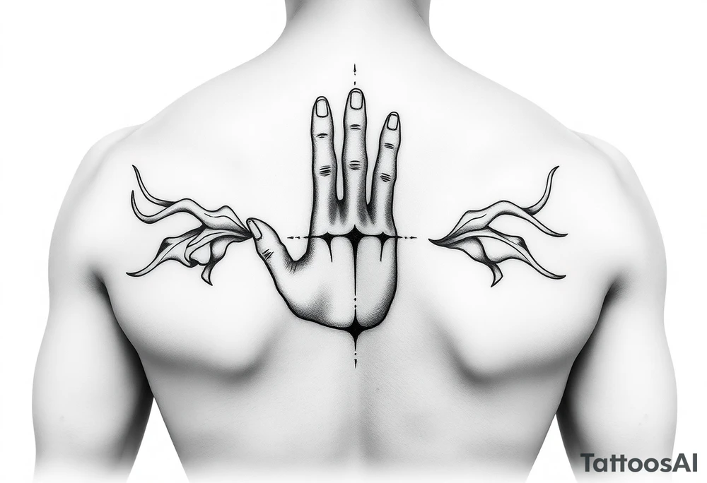 japans hand + Full slevee tattoo concept tattoo idea