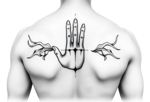 japans hand + Full slevee tattoo concept tattoo idea