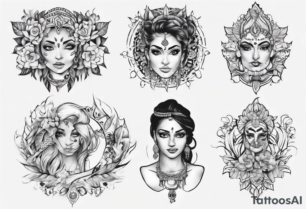 Name Neha tattoo idea