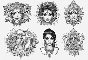 Name Neha tattoo idea