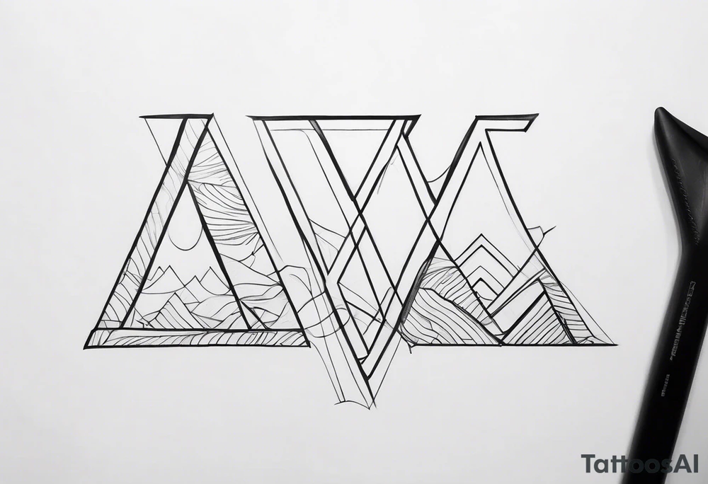 letters tattoo idea