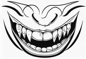 Vampire Fangs tattoo idea