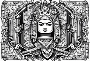 Lego block tattoo idea