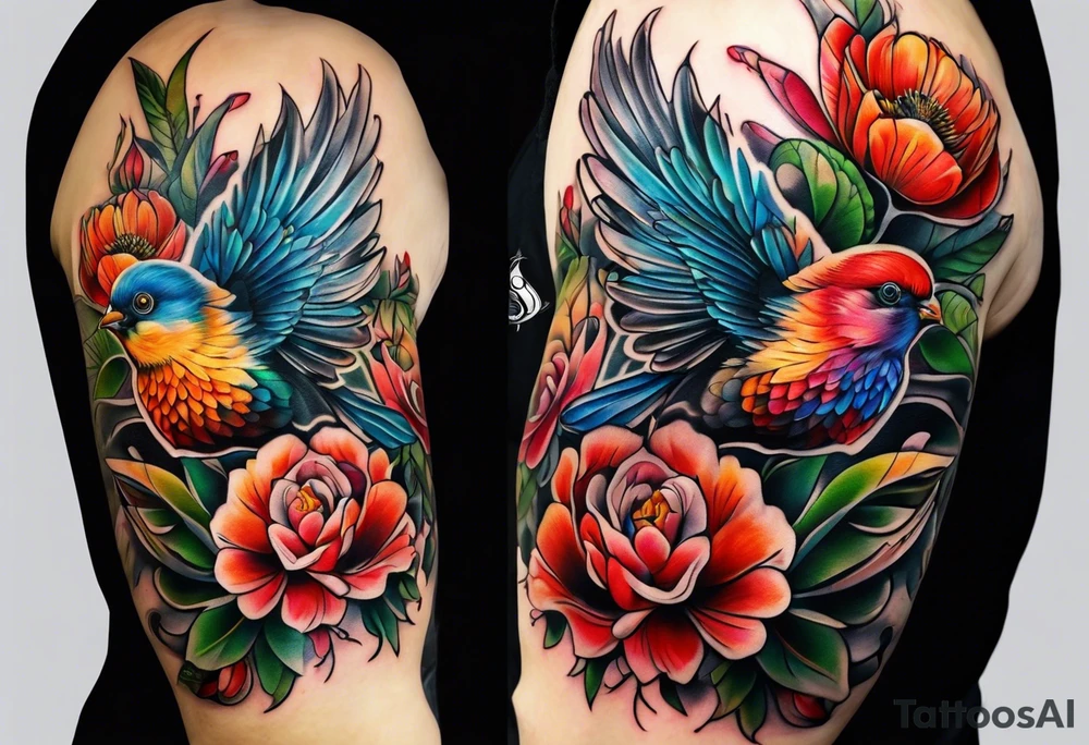 Flowers tattoo idea