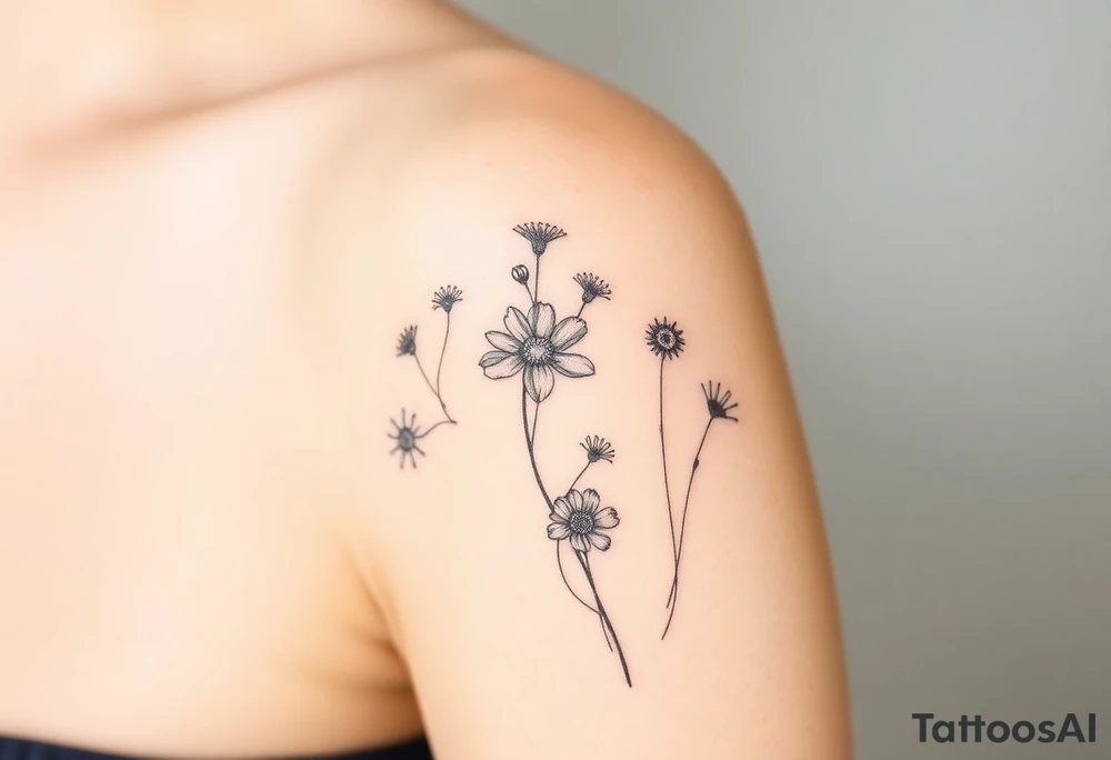 Wildflowers tattoo idea