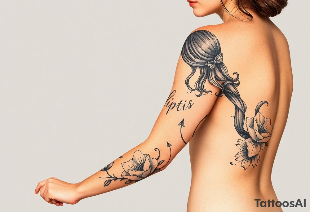 Two daughters playing tattoo idea