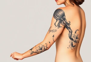 Two daughters playing tattoo idea