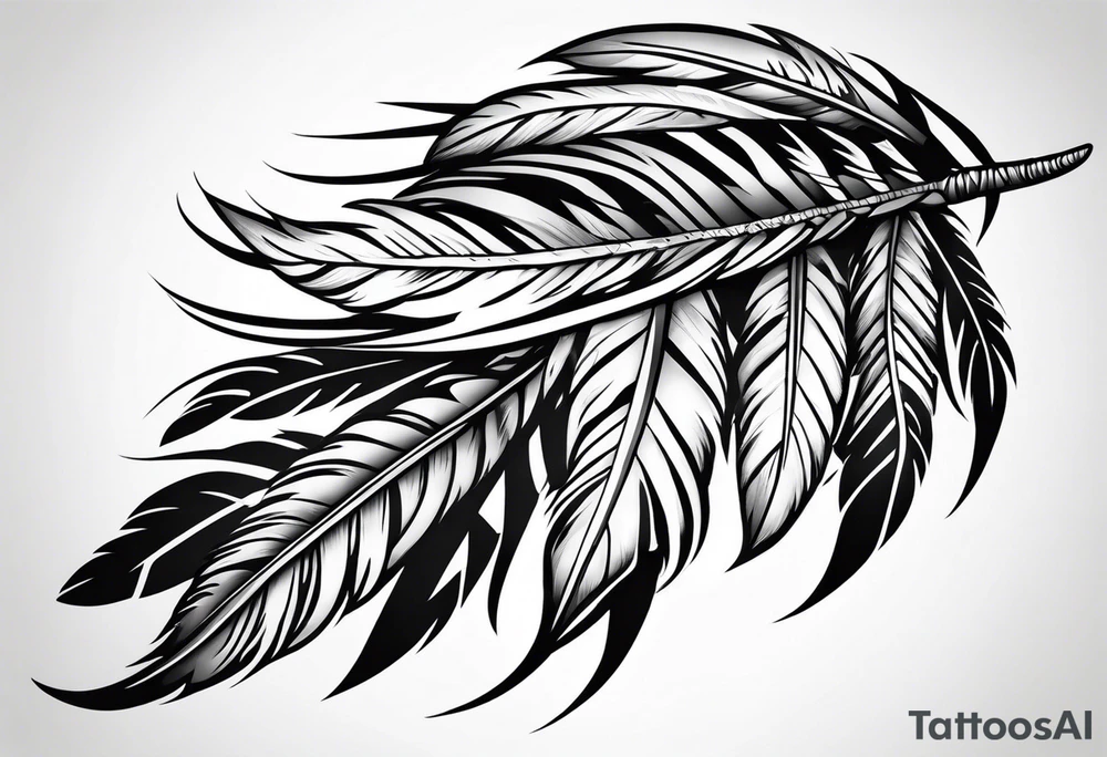 Native American Feather band tattoo idea