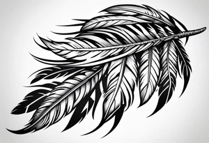 Native American Feather band tattoo idea