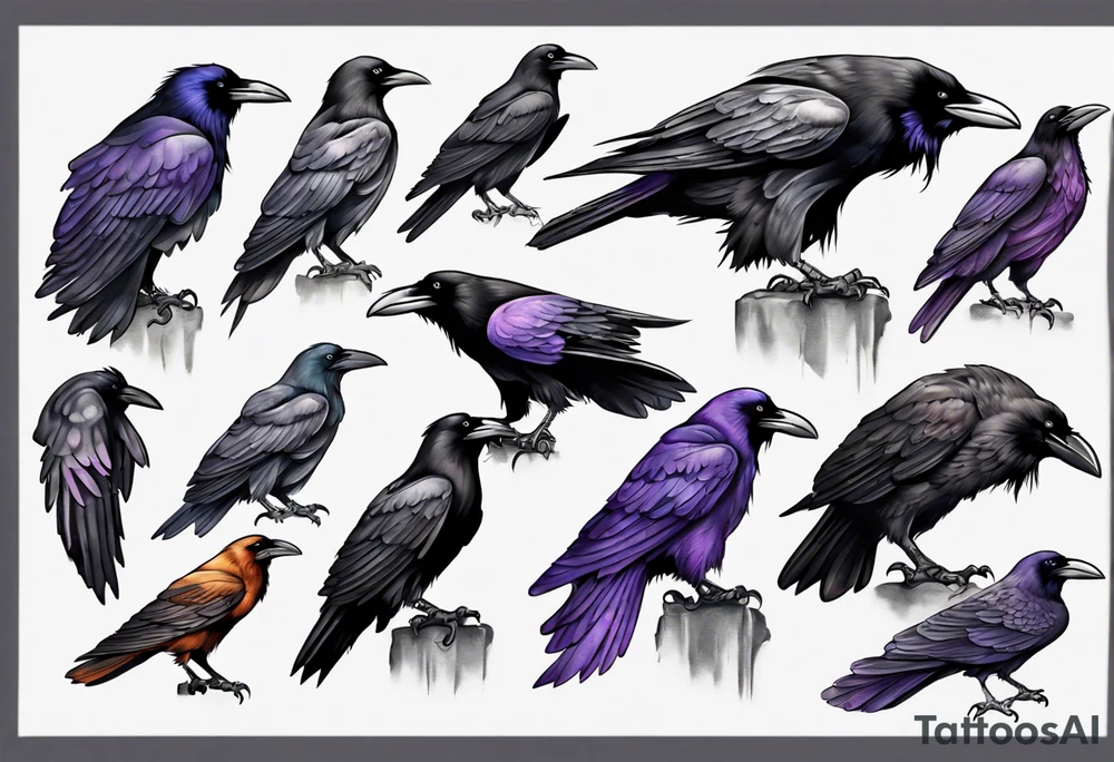Ravens tattoo idea
