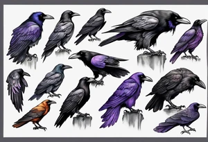 Ravens tattoo idea
