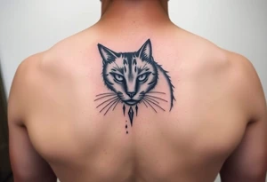 black cat tattoo idea