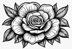 Tudor rose cygel tattoo idea