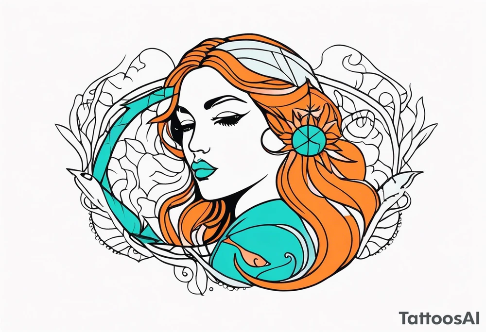 Pisces woman tattoo idea