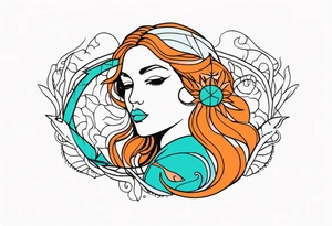 Pisces woman tattoo idea