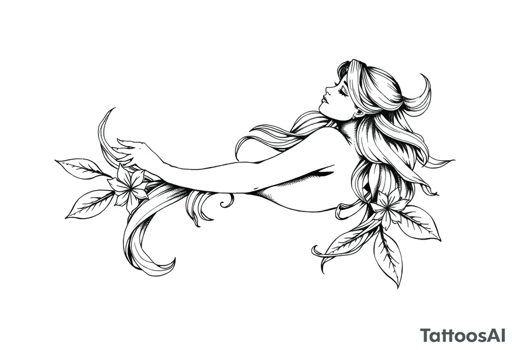 Sexy unique Aquarius sleeve tattoo tattoo idea