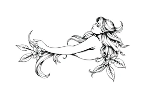 Sexy unique Aquarius sleeve tattoo tattoo idea