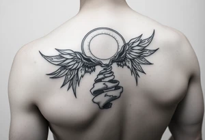 Tattoo on the arm representing rebirth, new energy and paths of possibilities. tattoo idea