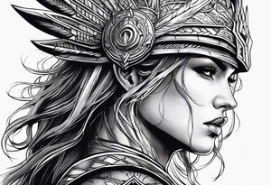 a battle hardened warrior tattoo idea